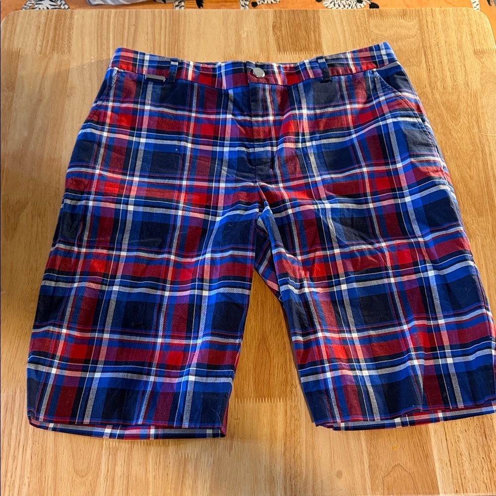 Ralph Lauren Plaid Women's Bermudas - Red and Blue